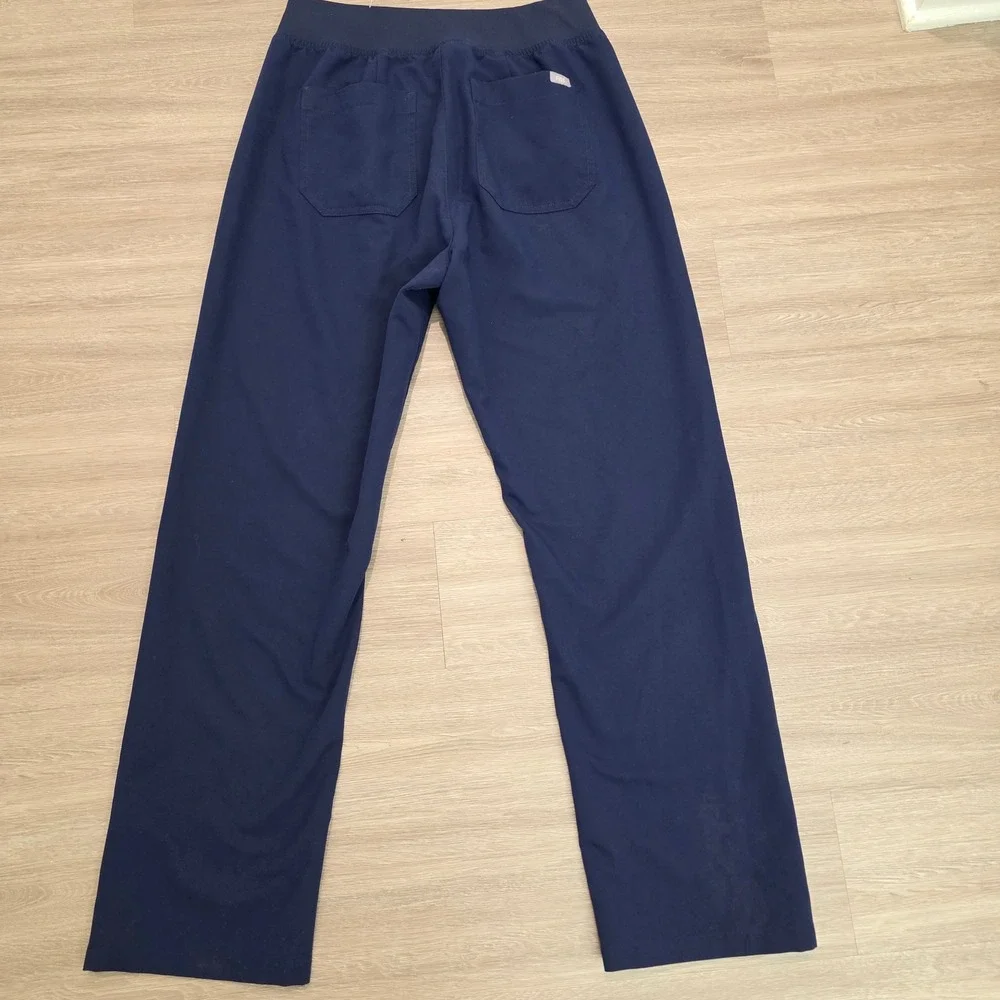 FIGS Technical Collection Navy Blue HW Livingston Scrub Pants Mens Medium